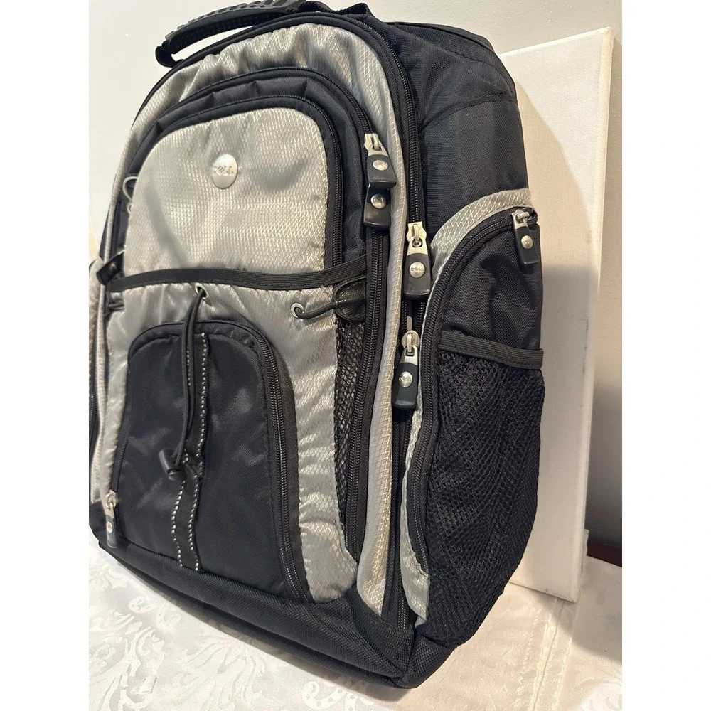 Dell Pro 15 Laptop Backpack Black Gray Computer Bag‎ Travel School Hiking